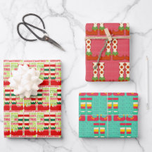 Navidades Elf Colorful Cute Divertido gráfico de 3