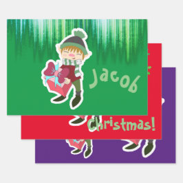 Hoja De Papel De Regalo Navidades Elf Personalizados