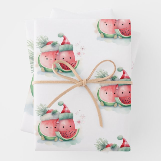 Hoja De Papel De Regalo Navidades en julio lindo (In situ)