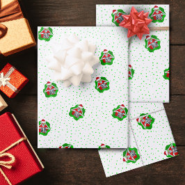 Hoja De Papel De Regalo Navidades estúpidos esqueleto en forma de mancha v