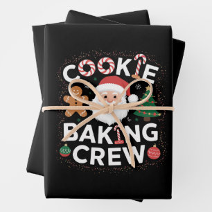Hoja De Papel De Regalo Navidades familiares de navidades Cookie Baking Cr