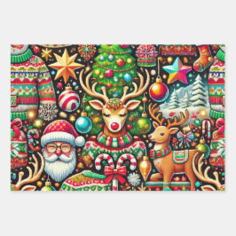 Hoja De Papel De Regalo Navidades feos