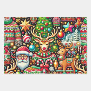 Hoja De Papel De Regalo Navidades feos
