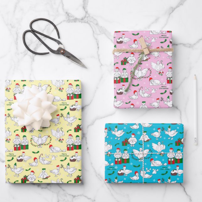 Hoja De Papel De Regalo Navidades festivos (Anverso)