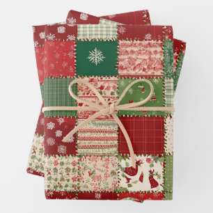 Hoja De Papel De Regalo Navidades festivos, tejido de tala