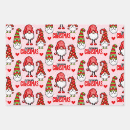 Hoja De Papel De Regalo Navidades Gnomes