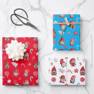 Hoja De Papel De Regalo Navidades Gnomes