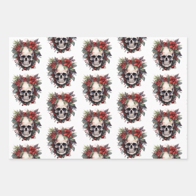 Hoja De Papel De Regalo Navidades góticos (Anverso)