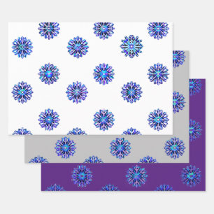 Hoja De Papel De Regalo Navidades irlandeses de copos de nieve Hanukkah da