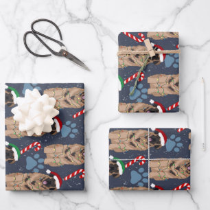 Hoja De Papel De Regalo Navidades Leonberger