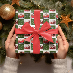 Hoja De Papel De Regalo Navidades merry y brillantes foto de copo de nieve