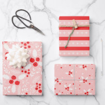 Navidades Mistletoe de Red Pink White Holly Berrie