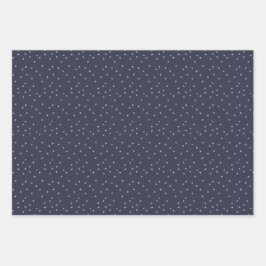 Hoja De Papel De Regalo Navidades nocturnos de Snowflake Village