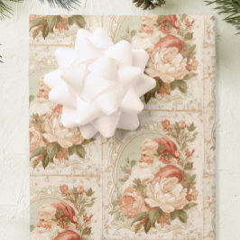 Hoja De Papel De Regalo Navidades nostálgicos de época