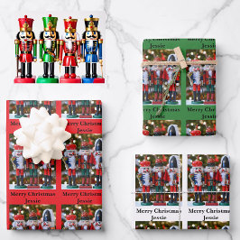 Hoja De Papel De Regalo Navidades Nutcracker Añadir nombre 3