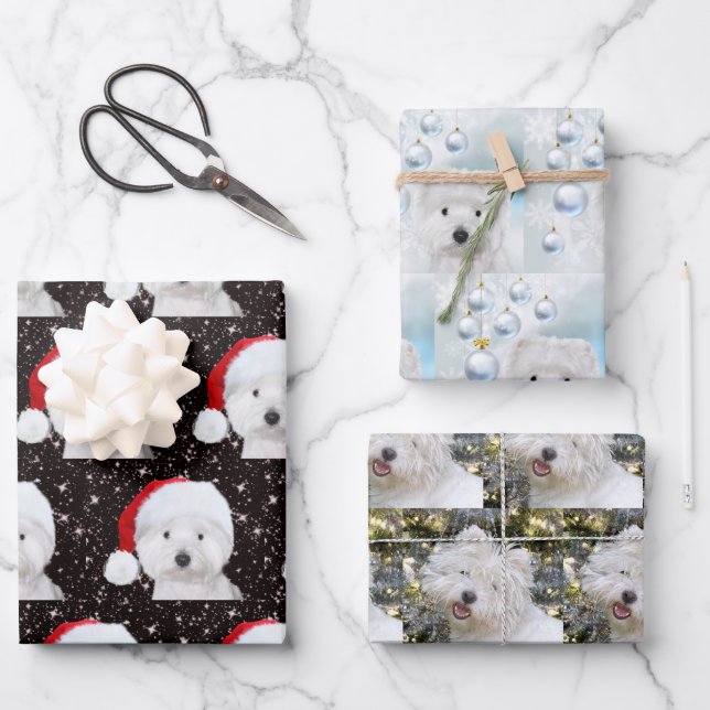 Hoja De Papel De Regalo Navidades occidentales (Anverso)