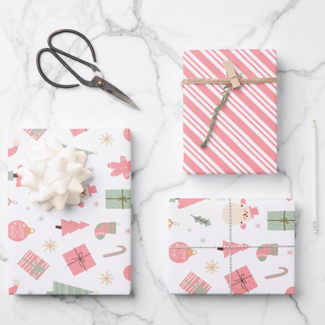 Hoja De Papel De Regalo Navidades Oh Qué Divertido Primer Cumpleaños (Anverso)