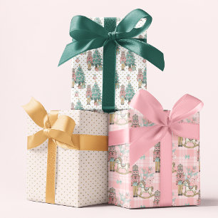 Hoja De Papel De Regalo Navidades Patrones festivos de Purpurinas de cazad