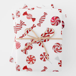 Hoja De Papel De Regalo Navidades Peppermint Candy