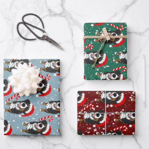 Hoja De Papel De Regalo Navidades Perro de montaña Bernese