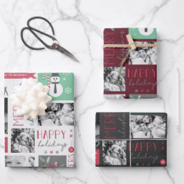 Hoja De Papel De Regalo Navidades Personal 4 Foto festividad tricolor mode