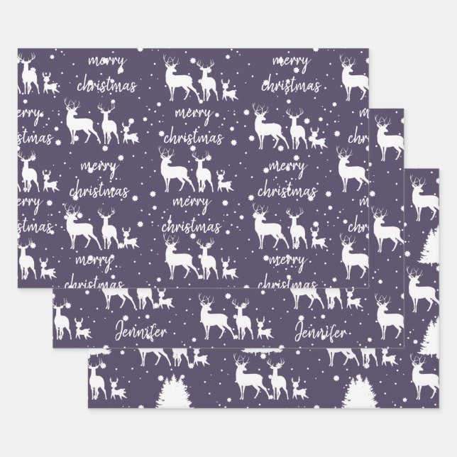 Hoja De Papel De Regalo Navidades personalizados (Set)