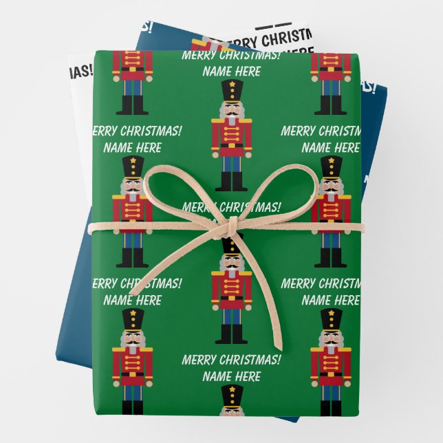 Hoja De Papel De Regalo Navidades personalizados de Nutcracker envolviendo (In situ)