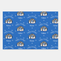 Navidades personalizados de pingüino