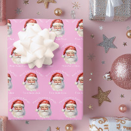 Hoja De Papel De Regalo Navidades Personalizados del bonito Papá Noel