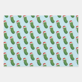 Hoja De Papel De Regalo Navidades Pickle