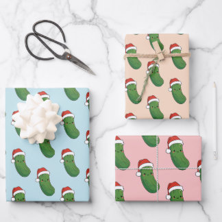 Hoja De Papel De Regalo Navidades Pickle