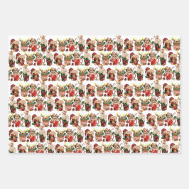 Hoja De Papel De Regalo Navidades Pickleball | Retro Coco Caliente Suéter