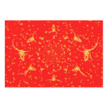 Navidades Purpurina Occidental Red Gold Girly Cow