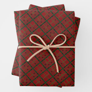 Hoja De Papel De Regalo Navidades Red Buffalo Plaid