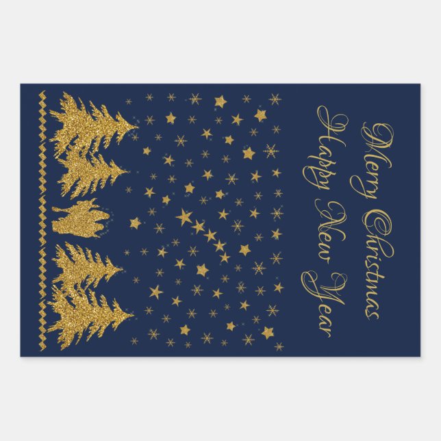 Hoja De Papel De Regalo Navidades religiosos Virgen María, San José, Jesús (Anverso)