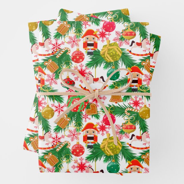 Hoja De Papel De Regalo Navidades soldados de juguetes desnudos rocaban ca (In situ)