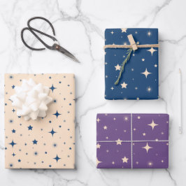 Hoja De Papel De Regalo Navidades Starry Night