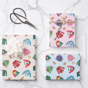 Hoja De Papel De Regalo Navidades Sweaters and Gingerbread Cookies