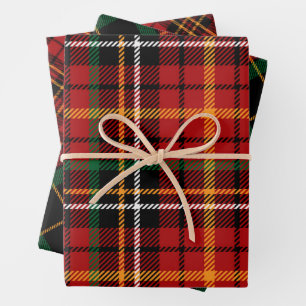 Hoja De Papel De Regalo Navidades Tartán festivo