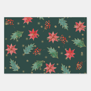 Hoja De Papel De Regalo Navidades Tradicionales