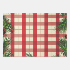 Hoja De Papel De Regalo Navidades trazan el patrón