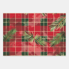 Hoja De Papel De Regalo Navidades trazan el patrón