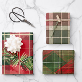 Hoja De Papel De Regalo Navidades trazan el patrón