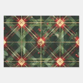 Hoja De Papel De Regalo Navidades trazan el patrón