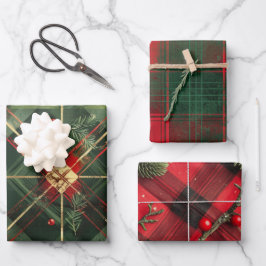 Hoja De Papel De Regalo Navidades trazan el patrón