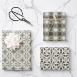 Hoja De Papel De Regalo Navidades victorianos de Crosshatch: Diseño textil