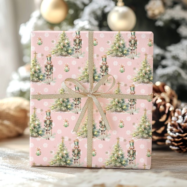 Hoja De Papel De Regalo Navidades Winter Onederland cazatalentos rosa (Subido por el creador)