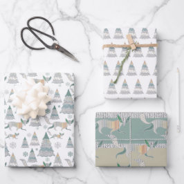 Hoja De Papel De Regalo Navidades Winter Wonder Tree