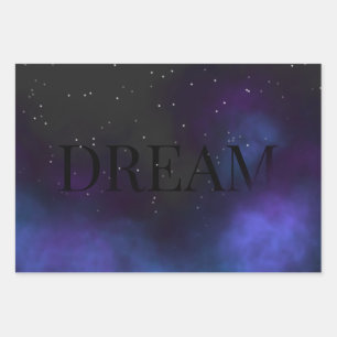 Hoja De Papel De Regalo Nebulosa del espacio de sueños