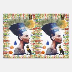 Hoja De Papel De Regalo Nefertiti